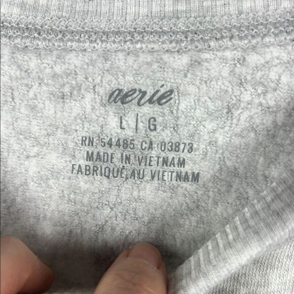 Aerie Soft Starry Gray Sweatshirt - Picture 4 of 4